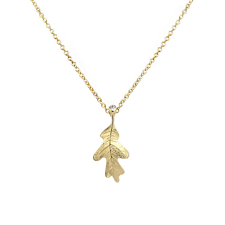 Oak Leaf Charm Pendant – Lily Booth Collection - Main Image
