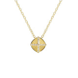 Pavé Diamond Shield Necklace